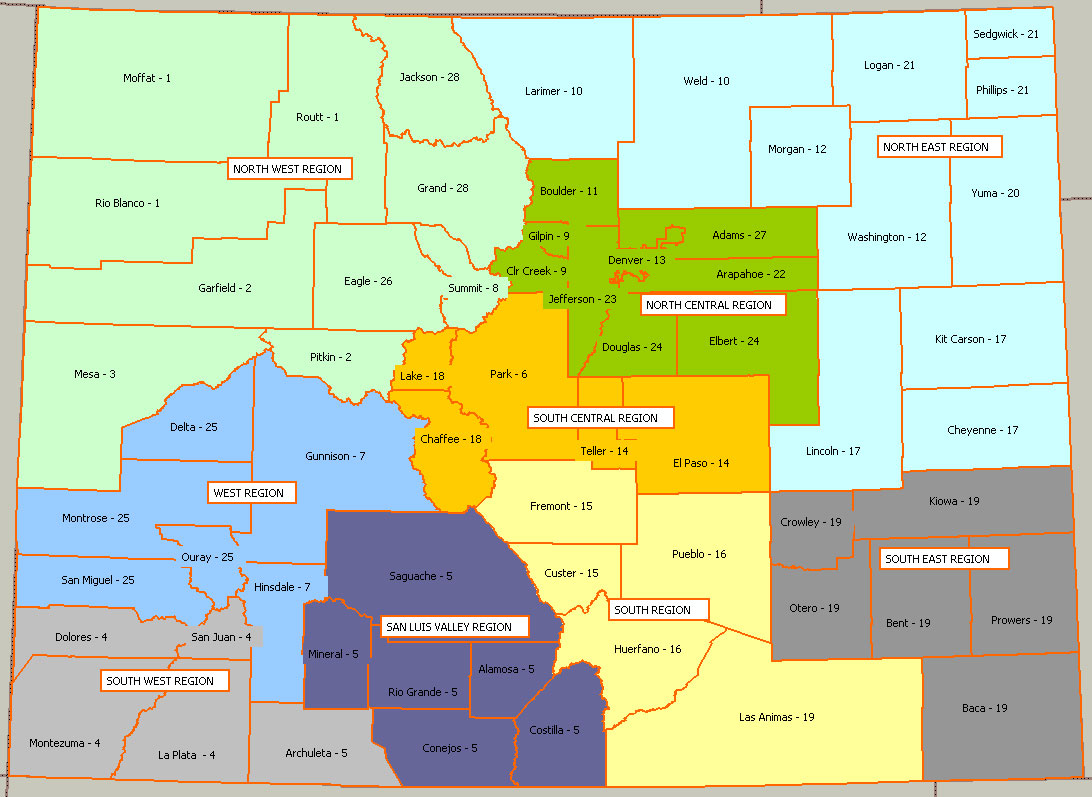 Colorado Section Map – Colorado ARES